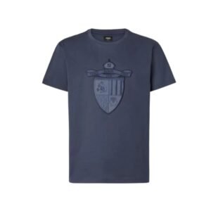 FENDI - T-Shirt Navy blue cotton T-shirt