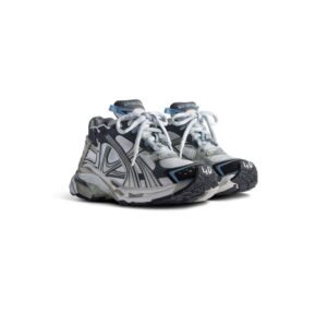 BALENCIAGA - Men's Runner Sneaker in White/beige/grey/blue