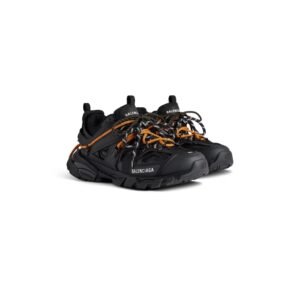 BALENCIAGA - Men's Track Trail Laces Sneaker in Black/orange