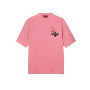 GUCCI - Pink T-shirt with logo prints