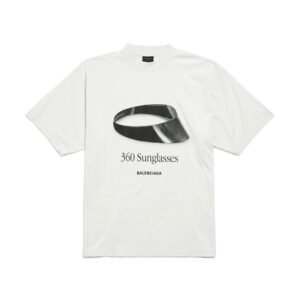 BALENCIAGA - Men's 360 Sunglasses T-shirt Medium Fit in Dirty White