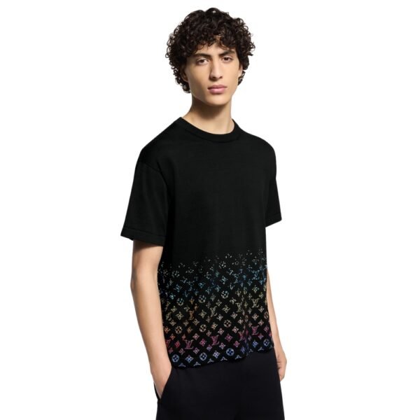 LOUIS VUITTON - Monogram Gradient Embellished Short-Sleeved Crewneck - Image 3