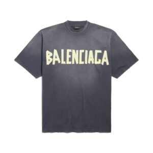 BALENCIAGA - Tape Type T-shirt Medium Fit in Black Faded