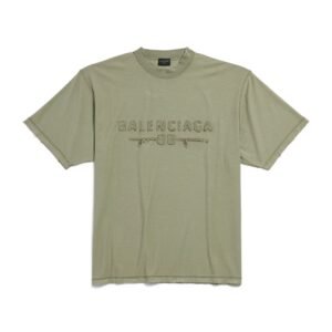 BALENCIAGA - Men's Inside-out T-shirt Medium Fit in Army Green