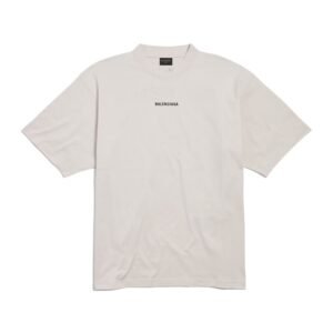 BALENCIAGA - New Balenciaga Back T-shirt Medium Fit in Off White