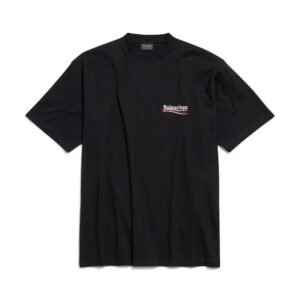 BALENCIAGA - Men's Political Campaign T-shirt Large Fit in Black