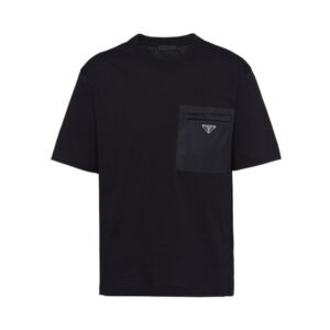 PRADA - Re-Nylon and jersey T-shirt
