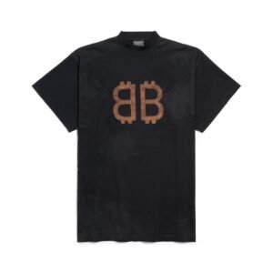 BALENCIAGA - Crypto T-shirt Oversized in Black Faded