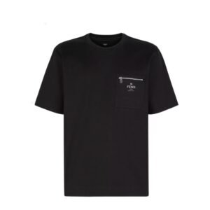 FENDI - T-Shirt Black cotton T-shirt