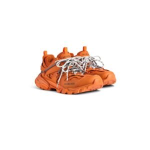 BALENCIAGA - Men's Track Trail Laces Sneaker in Orange/grey