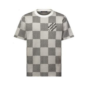 LOUIS VUITTON - Damier Jacquard Short-Sleeved Crewneck