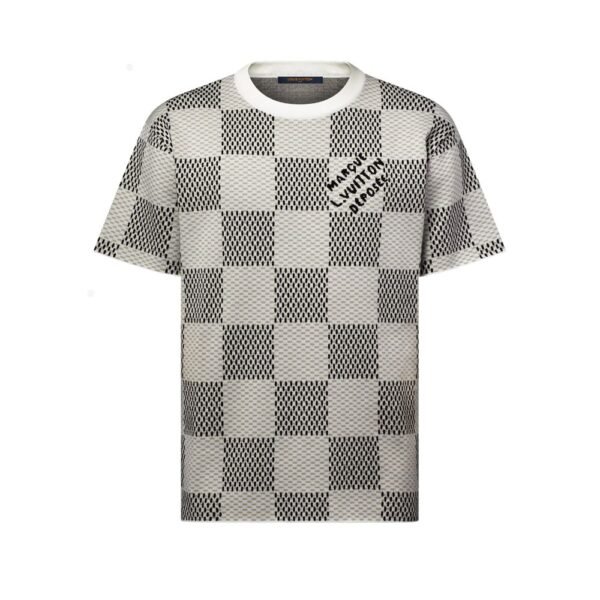 LOUIS VUITTON - Damier Jacquard Short-Sleeved Crewneck