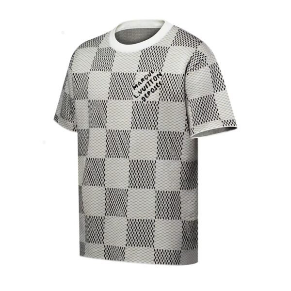 LOUIS VUITTON - Damier Jacquard Short-Sleeved Crewneck - Image 2